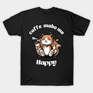 cat coffeecat love T-Shirt